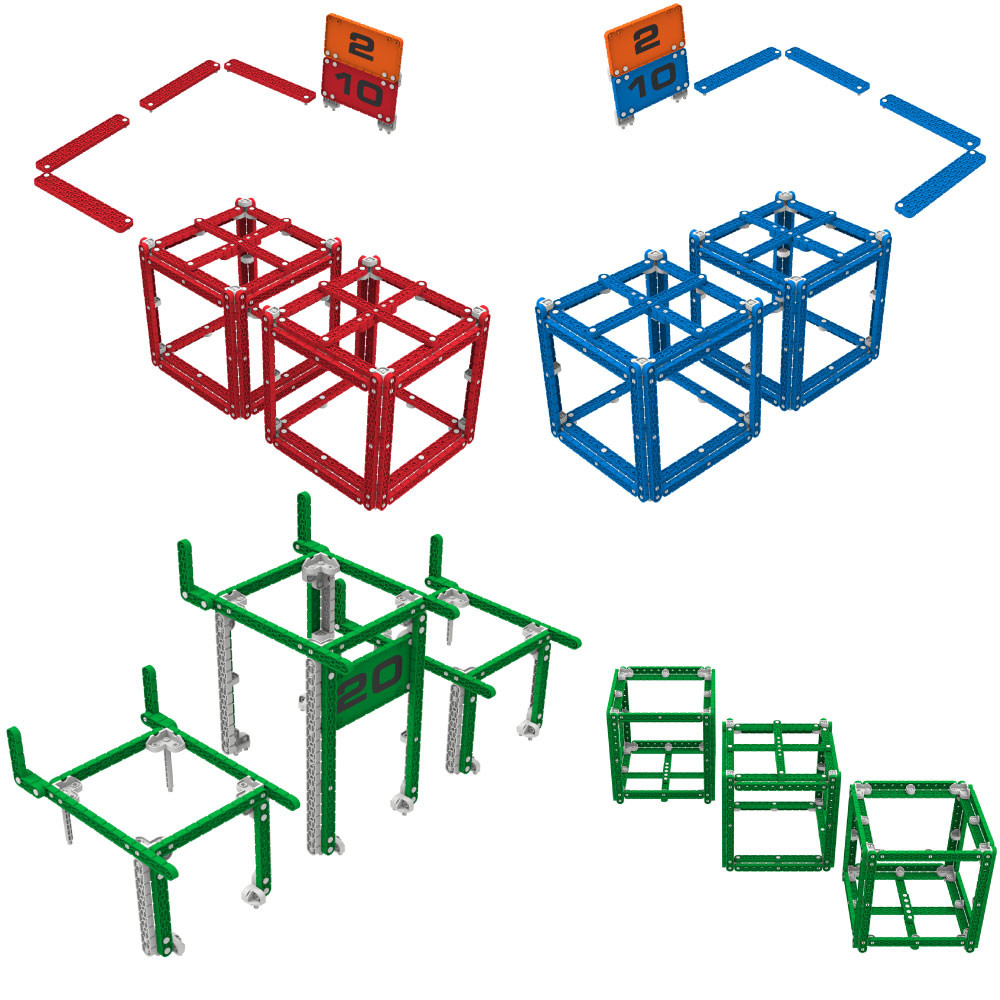 [228-6095] VEX IQ Squared Away Game Element Kit 1 (2019-20200